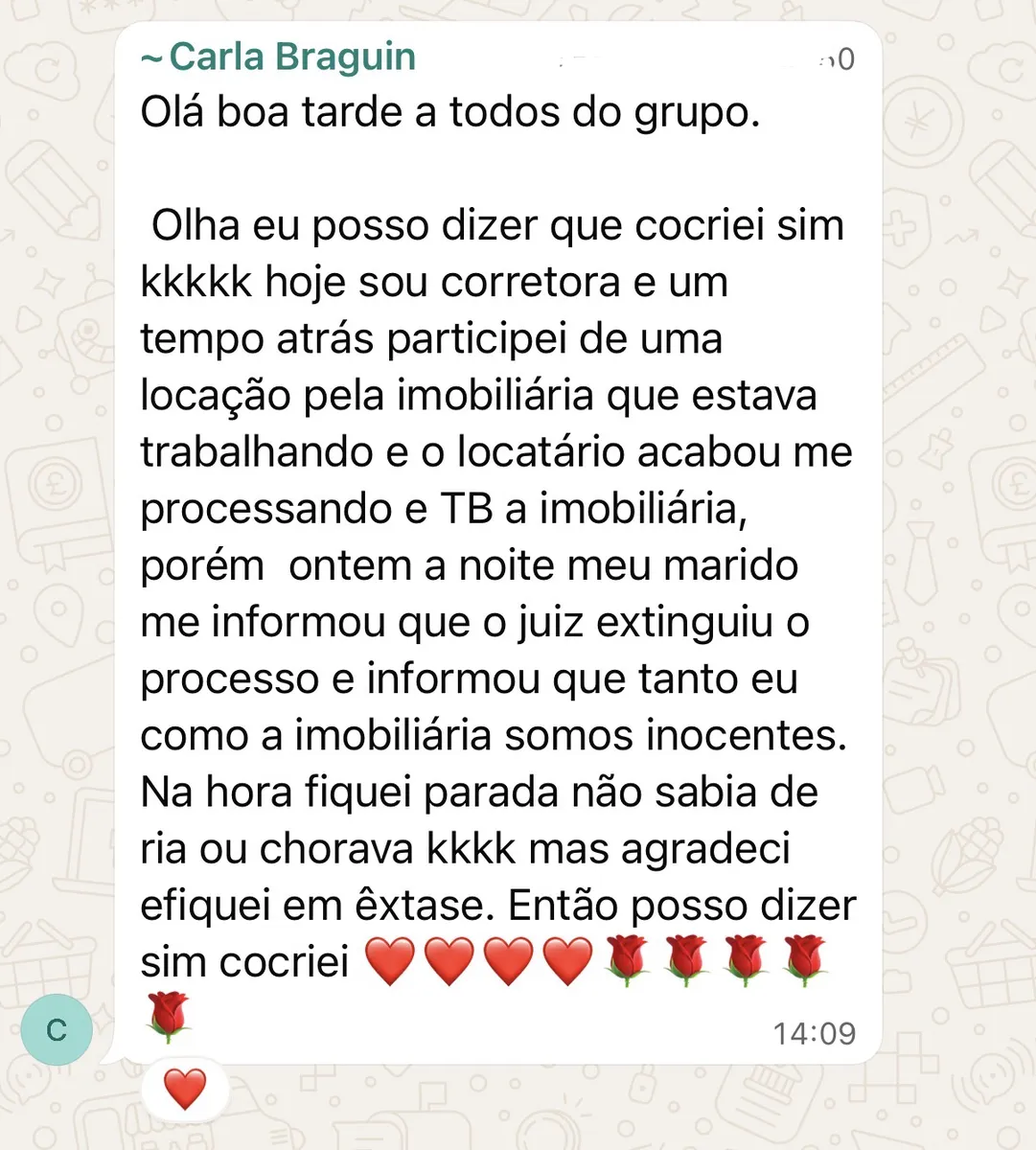 Feedback real de participante 3